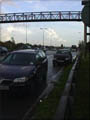 Our car is the one in front.