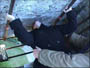 Julie kissing the Blarney Stone